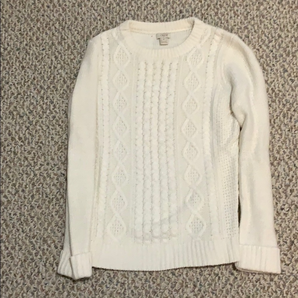J. Crew white sweater